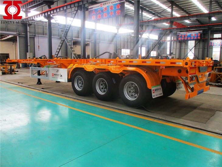 3axles Skeleton Semi Trailer