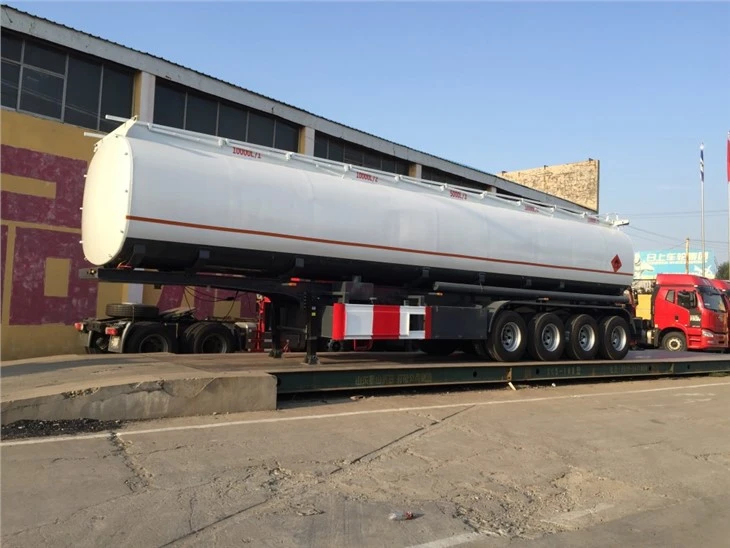 Customized 4 Axles Fuel Tanker Truck Trailer
