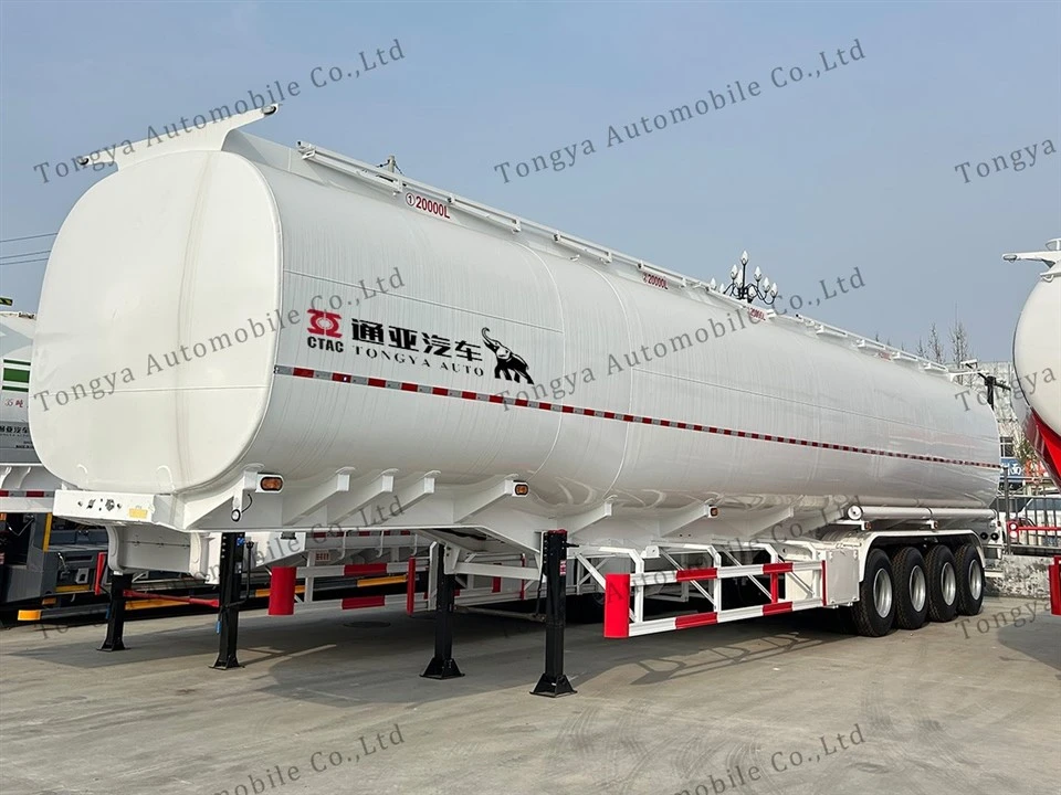 4 Axle 80000L Fuel Tanker Semi Trailer suppliers