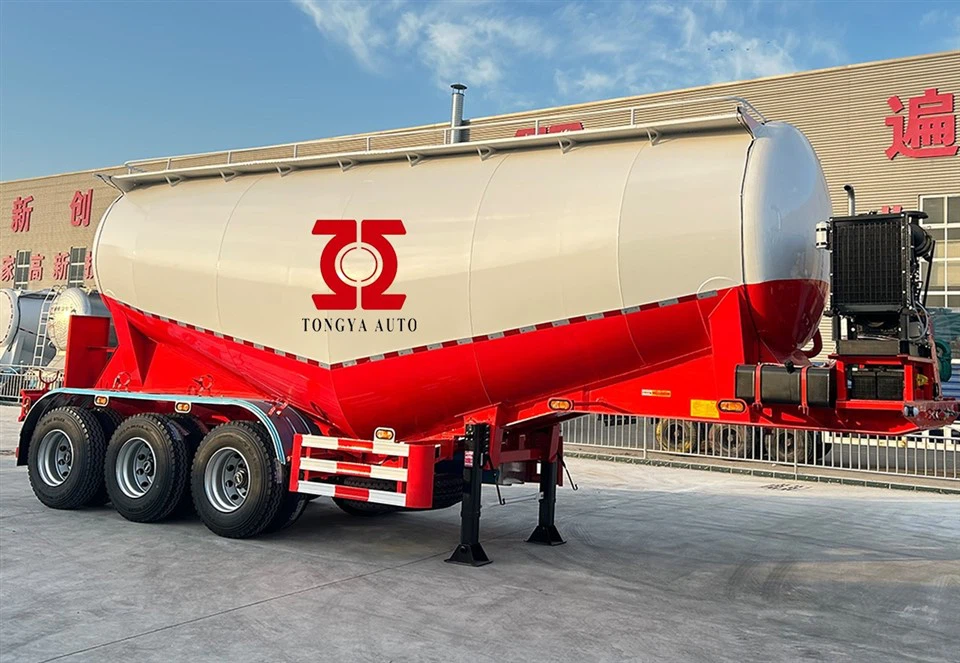 40T Bulk Cenemnt Tanker Semi Trailer With Diesel suppliers