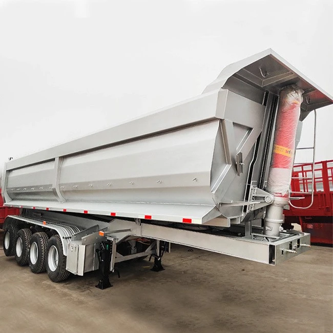 China Factory TONGYA Brand U Shape Hyva Cylinder Dump Trailer For Sale