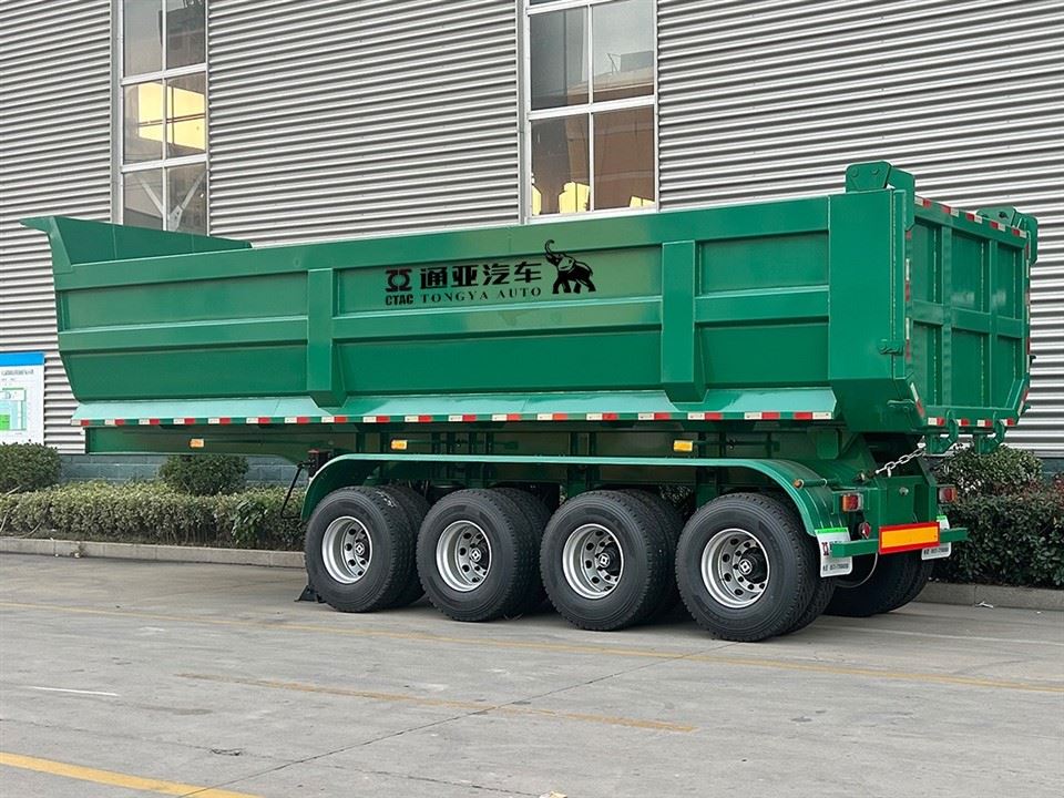 Four Axle Rear Dump Semi Trailer