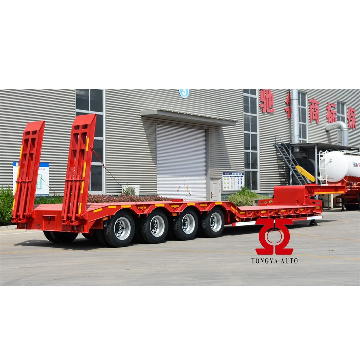Low Loading Low Bed Semi Trailer