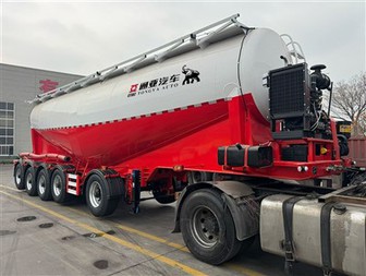 5 Axle 66 Liter Bulk Cement Tanker Semi Trailer