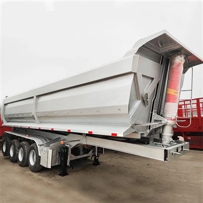 China Factory TONGYA Brand U Shape Hyva Cylinder Dump Trailer For Sale