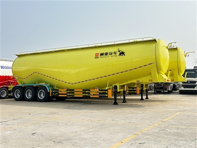 Powder Tanker Semi Trailer With 2 Compartment
